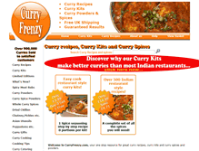 Tablet Screenshot of curryfrenzy.com